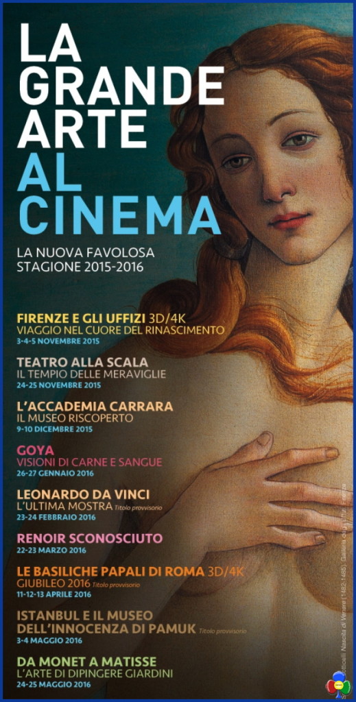 la grande arte al cinema 519x1024 Firenze e gli Uffizi 3D/4K a Predazzo la Première Mondiale