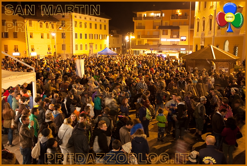 san martin 2015 piazza predazzo San Martin 2015 a Predazzo   Foto e Video