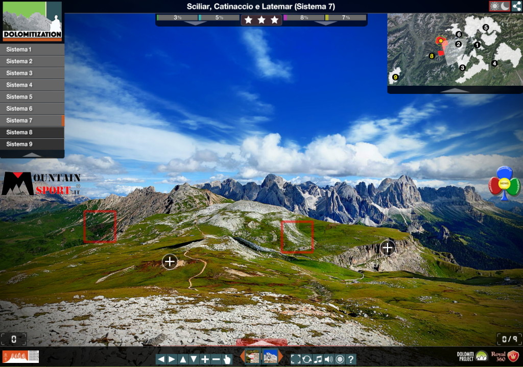 Dolomitization sciliar catinaccio latemar 1024x719 Dolomitization scoprire le Dolomiti Unesco interattive