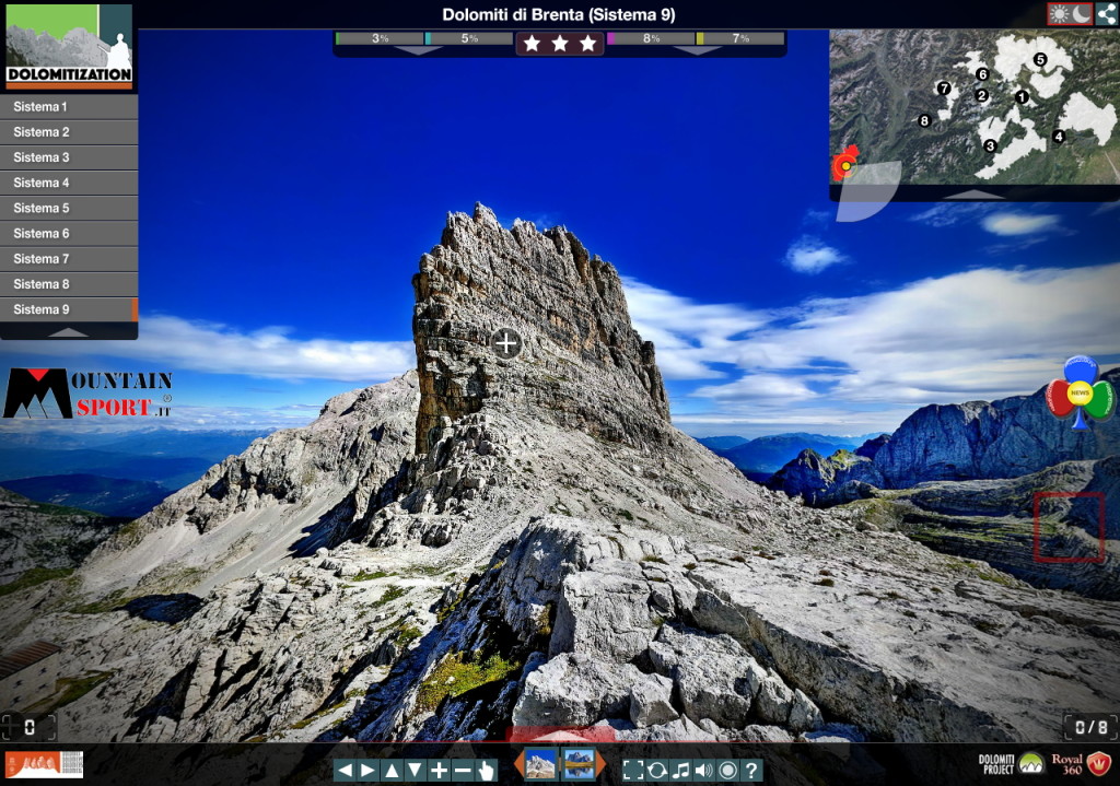 dolomiti di brenta 1024x719 Dolomitization scoprire le Dolomiti Unesco interattive