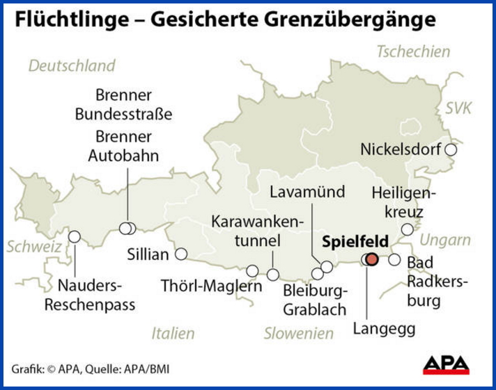 frontiere austria LAustria chiude le frontiere meridionali, addio Schengen