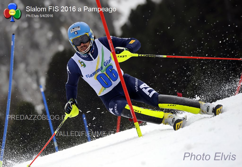 Slalom FIS 2016 Pampeago4 Slalom FIS a Pampeago: Federico Liberatore su Tonetti e Sala