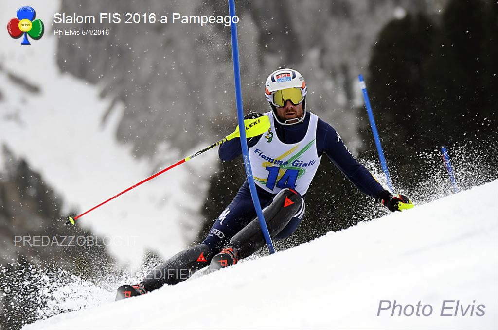 Slalom FIS 2016 Pampeago5 Slalom FIS a Pampeago: Federico Liberatore su Tonetti e Sala