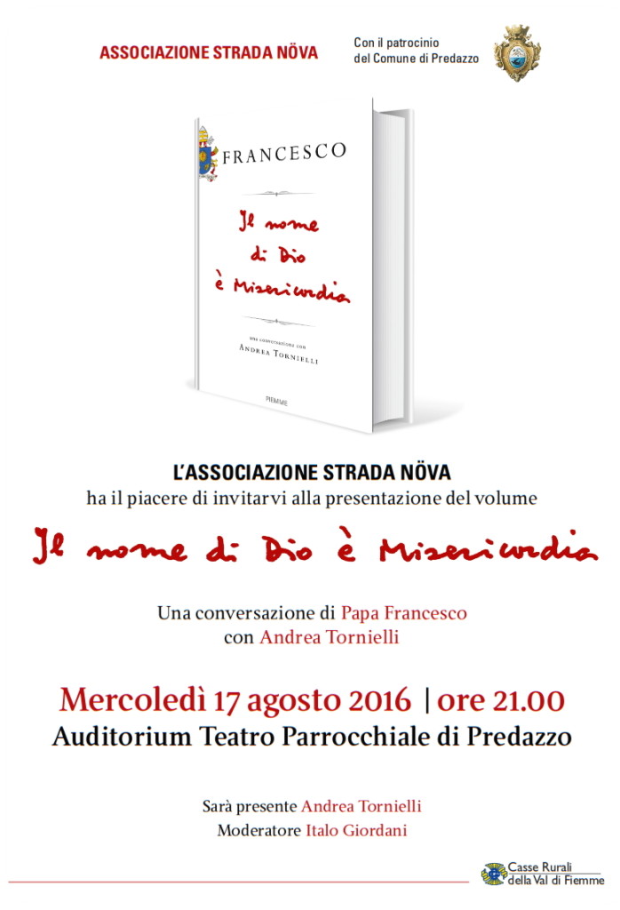 misericordia libro papa 698x1024 Andrea Tornielli presenta il libro Il nome di Dio è Misericordia