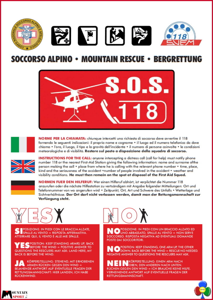 norme soccorso alpino 727x1024 Le tariffe dellelisoccorso in montagna