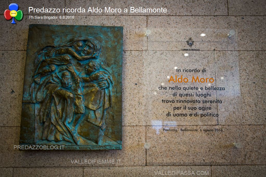 predazzo ricorda aldo moro bellamonte 6.8.16 ph sara brigadoi7 Bellamonte, intitolata ad Aldo Moro la Sala Conferenze 