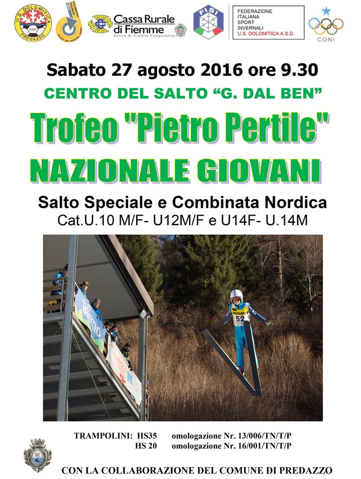 trofeo piero pertile predazzo 2016  Trofeo Pietro Pertile Coppa Italia di salto e combinata 