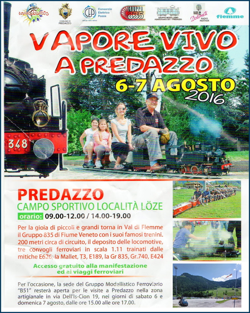 vapore vivo a predazzo 2016 818x1024 Vapore Vivo fischia il treno a Predazzo