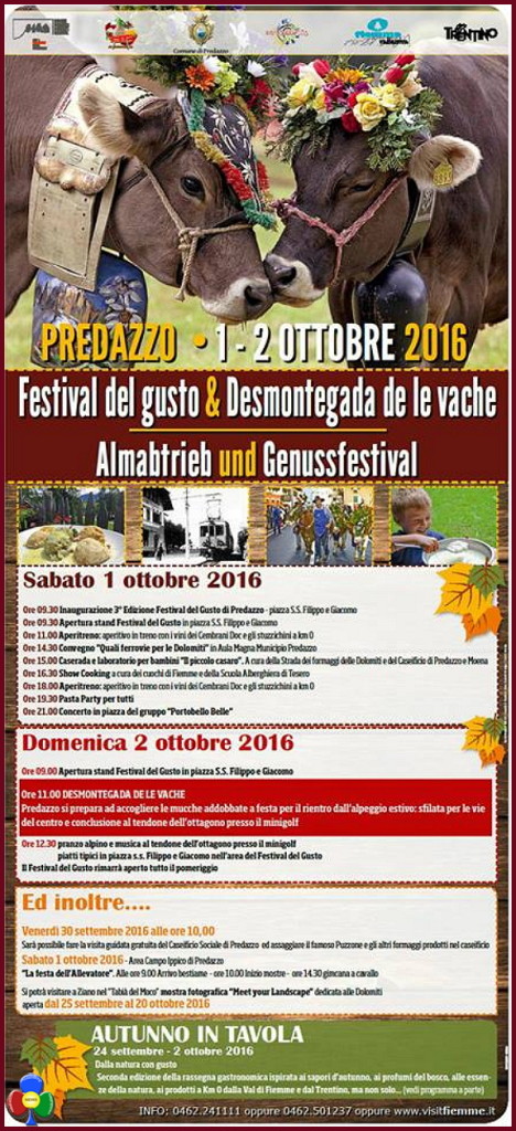 desmontegada 2016 predazzo 468x1024 Desmontegada 2016 e Festival del Gusto a Predazzo