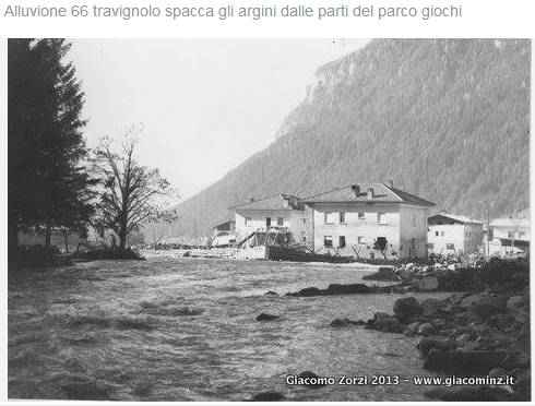 alluvione del 66 caserma carabinieri predazzo Predazzo, mostra fotografica dellAlluvione 1966