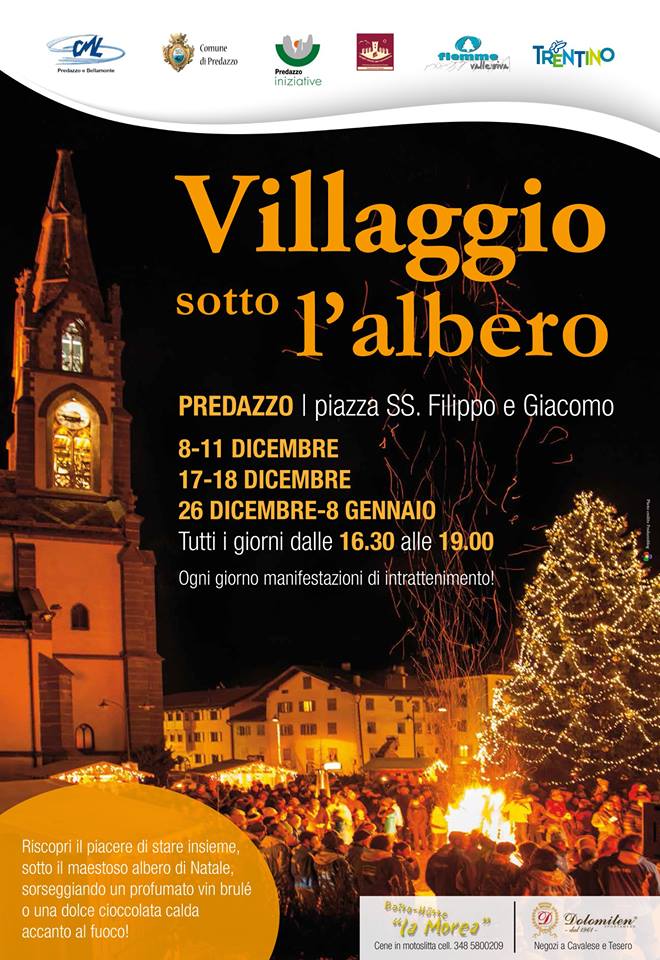 villaggio sotto albero 2016 Il Villaggio sotto l’Albero di Predazzo dall8 dicembre
