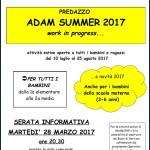 adam summer 2017 150x150 Serata presentazione Asilo Estivo e Adam Summer 2016