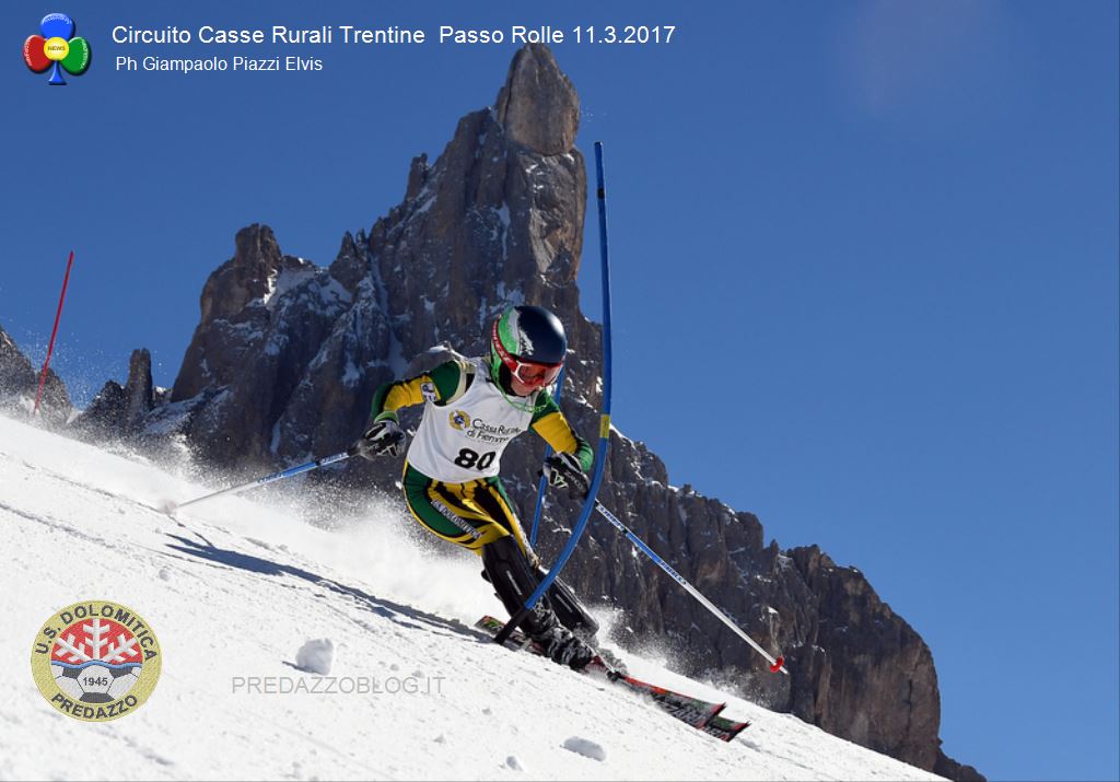 gare sci alpino passo rolle 2017 circuito casse rurali trentine4 Trofeo Cassa Rurale Val di Fiemme – Passo Rolle 4 marzo 2018  