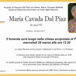 maria cavada dal piaz 150x150 Necrologio, Maria Rossi in Labò