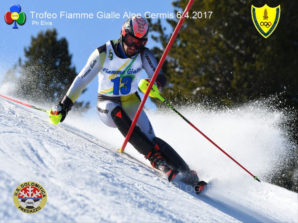 Trofeo Fiamme Gialle 2017 cermis slalom2 A Giordano Ronci lo slalom FIS del Cermis e il Trofeo Fiamme Gialle
