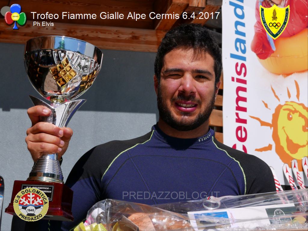 Trofeo Fiamme Gialle 2017 cermis slalom5 A Giordano Ronci lo slalom FIS del Cermis e il Trofeo Fiamme Gialle