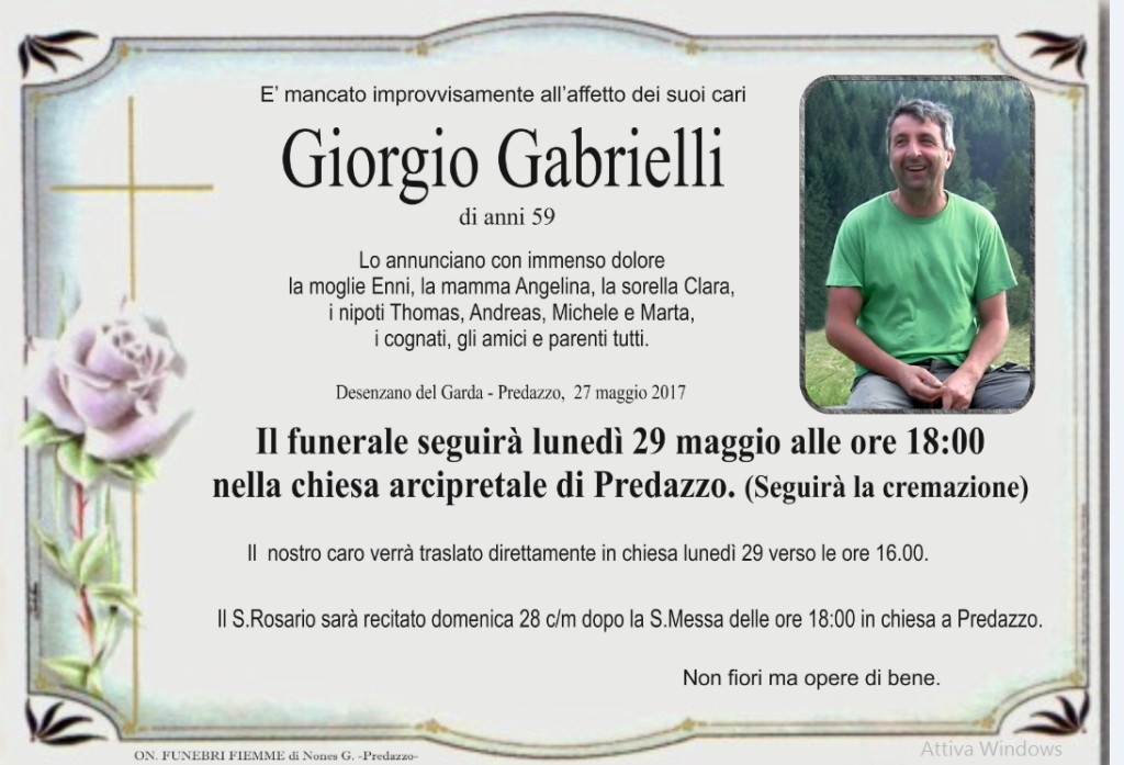 giorgio gabrielli 1024x697 Avvisi Parrocchia 28.5/4.6 Necrologio Giorgio Gabrielli