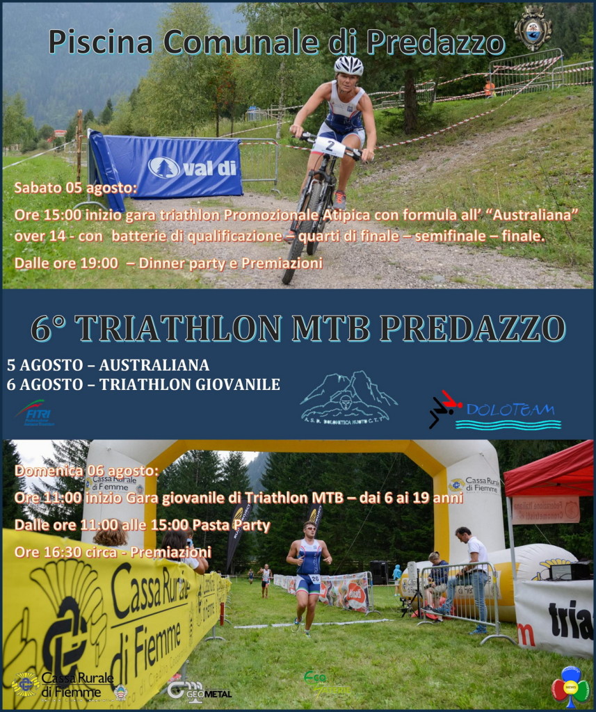 TRIATHLON MTB PREDAZZO 2017 857x1024 Us. Dolomitica, Rampikids e 6 ° Triathlon MTB Predazzo