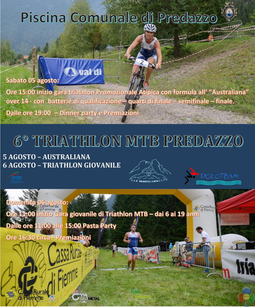 TRIATHLON MTB PREDAZZO 2017 852x1024 Festa dellAtletica e 6° Triathlon MTB di Predazzo