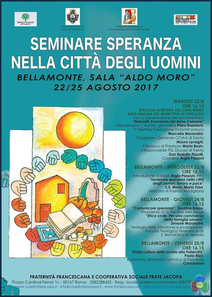 convegno frate jacopa bellamonte 2017 Seminare Speranza nella Città degli Uomini   Convegno a Bellamonte