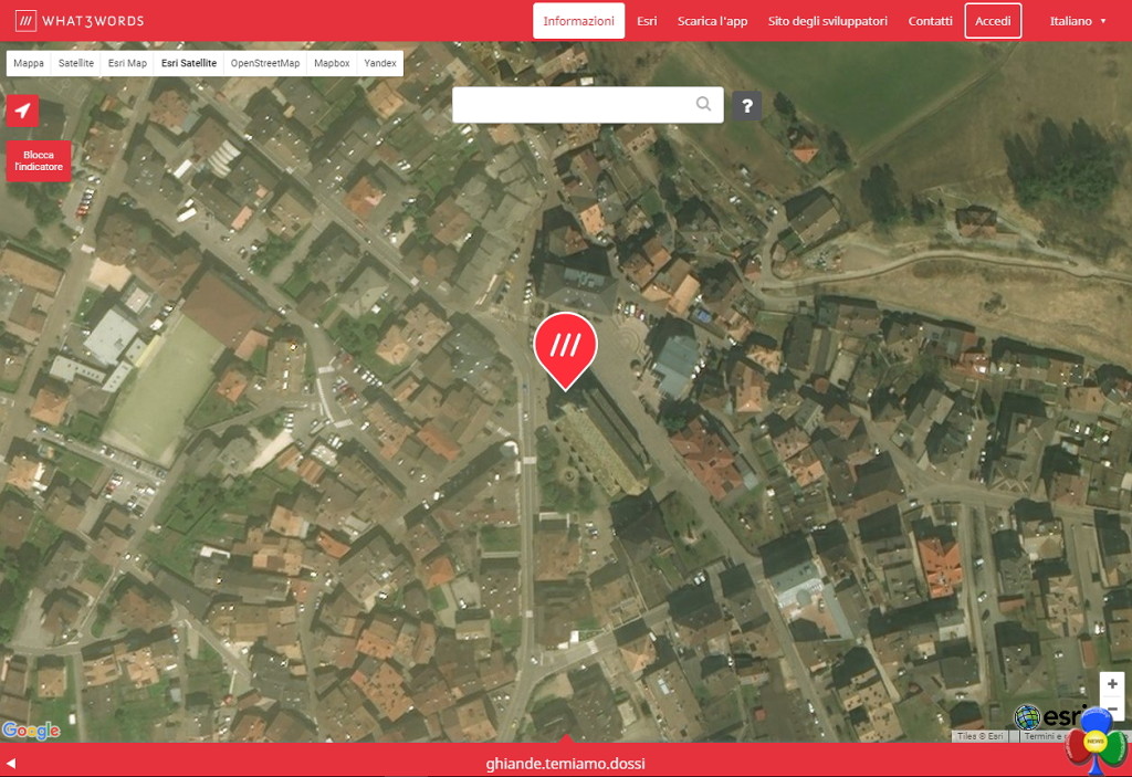 mappa predazzo what3words 1024x703 What3words le coordinate GPS in 3 parole 