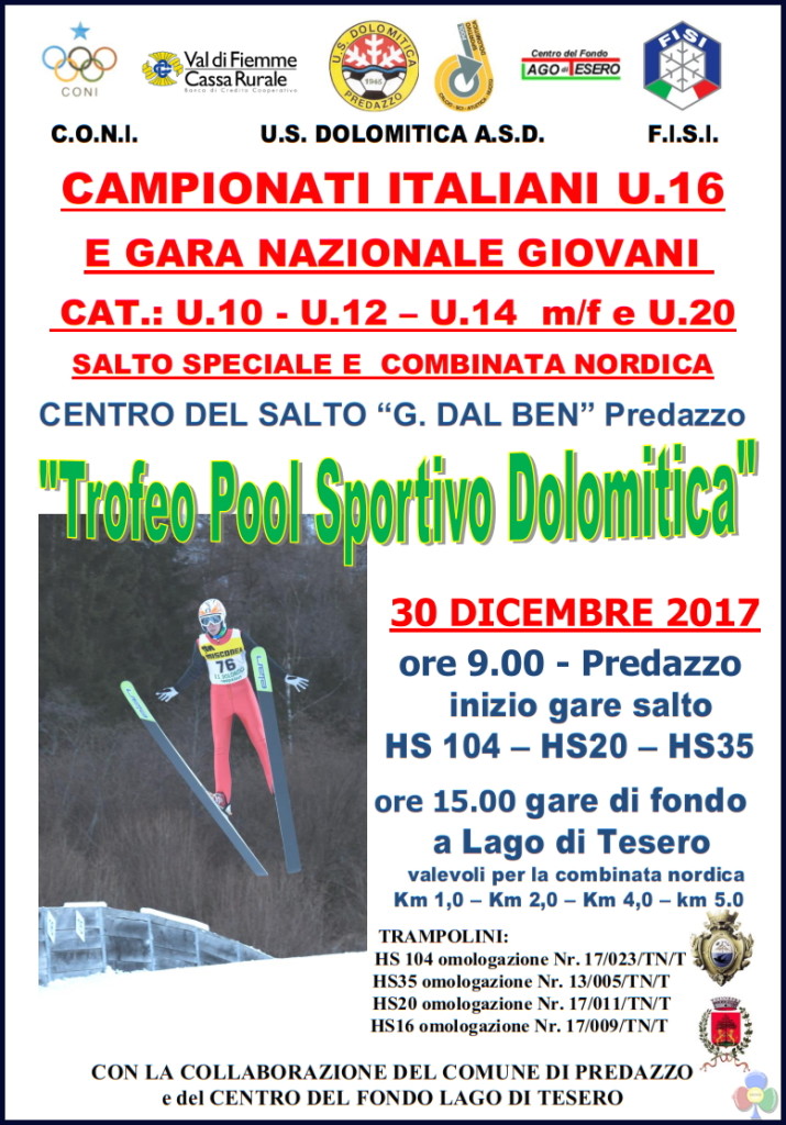trofeo pool sportivo dolomitica 2017 715x1024 Campionati Italiani U.16 Salto e Combinata Nordica