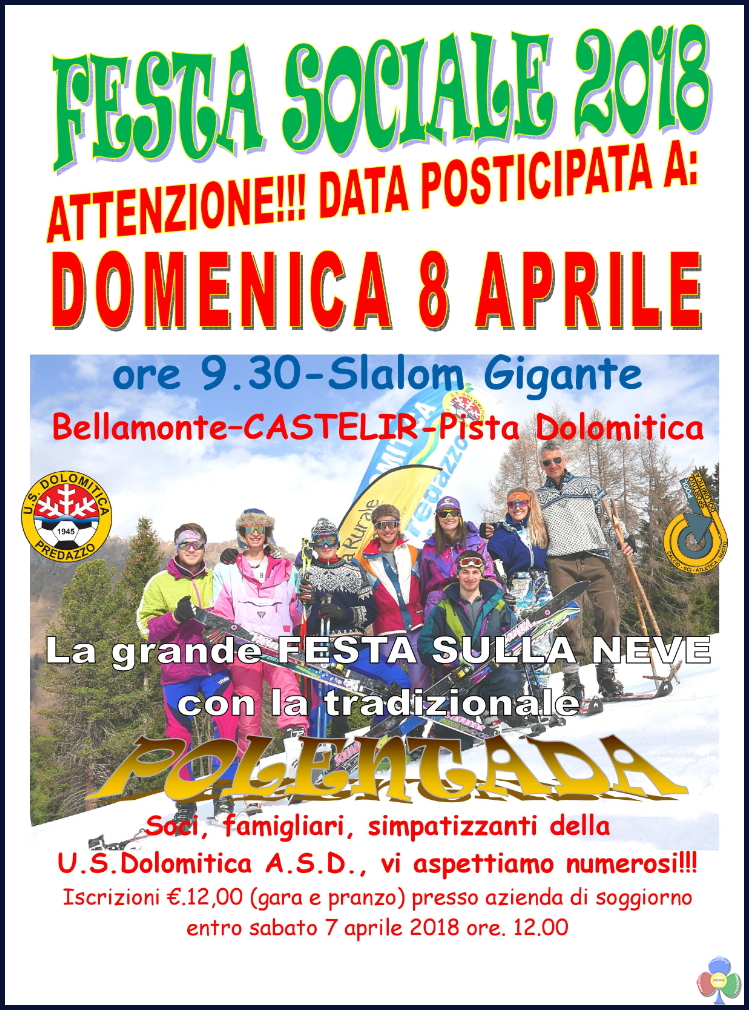 festa sociale dolomitica 2018 23° Trofeo Paolo Varesco e Mario Deflorian – Trofeo Gruppo Sciatori Fiamme Gialle