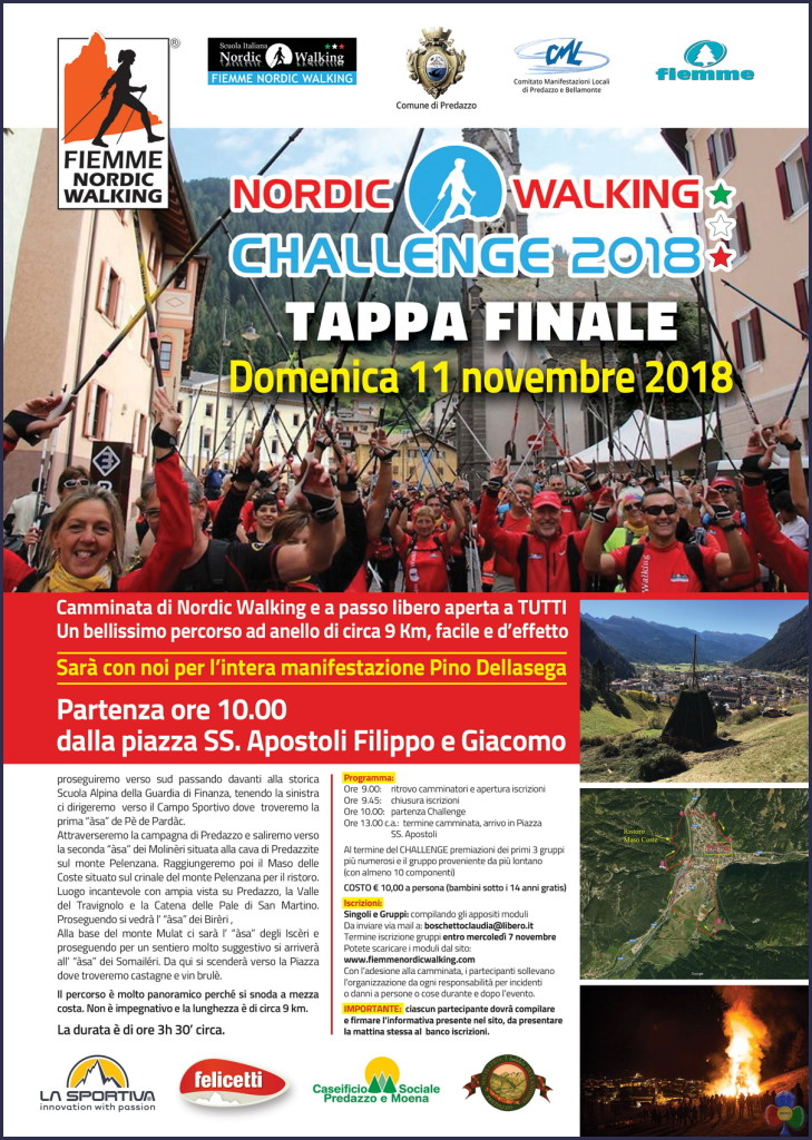 nordic walking challenge predazzo 2018 729x1024 11 novembre 2018 Walking Challenge tappa finale a Predazzo