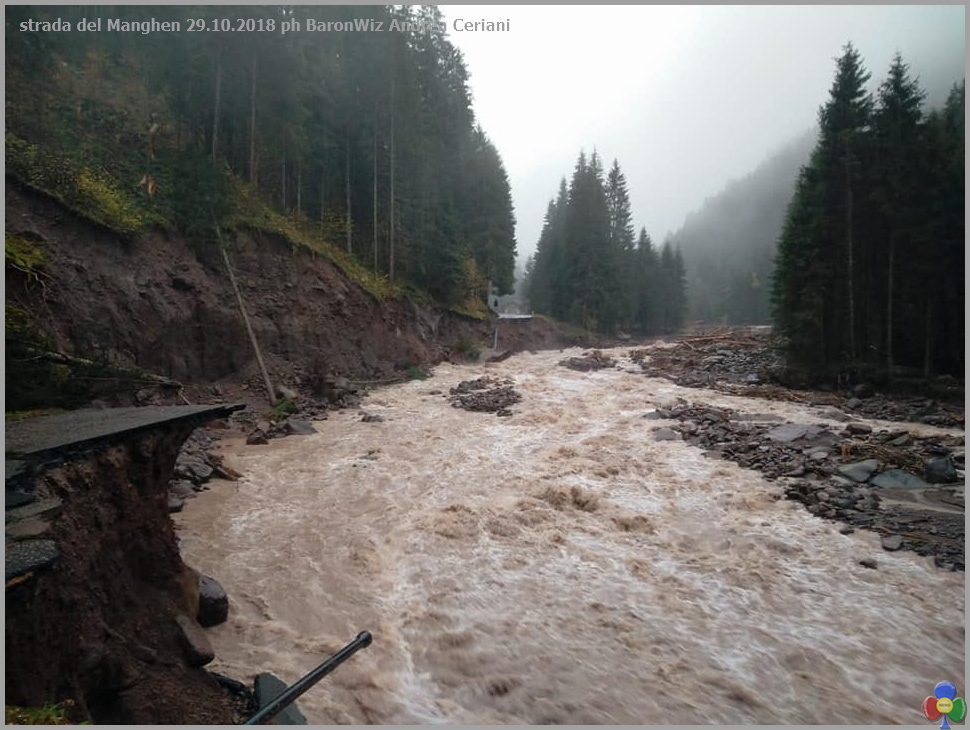 strada del manghen alluvione Maltempo in Trentino, domani chiusura di tutte le scuole