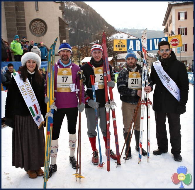 marcialonga story 2019 podio maschile Marcialonga Story 2019   splendida sfilata vintage sugli sci