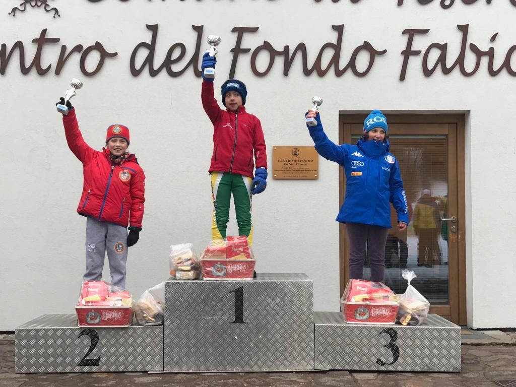 podio salto u12 SALTO e COMBINATA Il team u14 Trentino vince il tricolore 