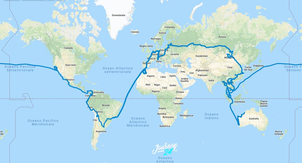 alessandro tomasi giro del mondo mappa 1024x555 Alessandro Tomasi racconta il suo giro del mondo 