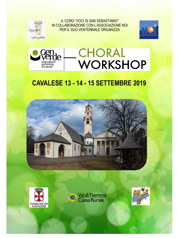 workshop genverde cavalese 2019 Avvisi Parrocchie 8 15 settembre 2019