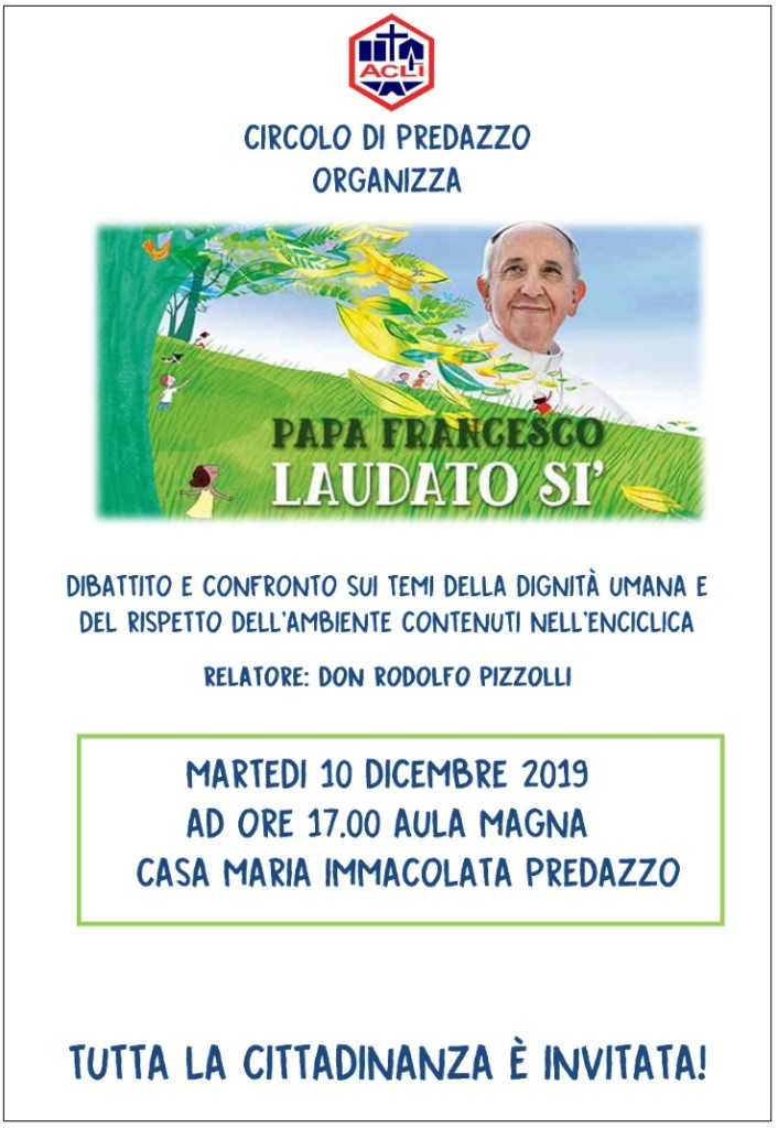 laudato 706x1024 Conferenza sull’Enciclica di Papa Francesco “Laudato sì”