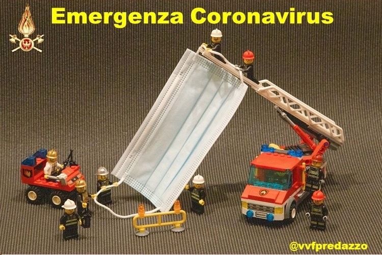 coronavirus vigili del fuoco predazzo Predazzo, Buona Pasqua ai tempi del coronavirus