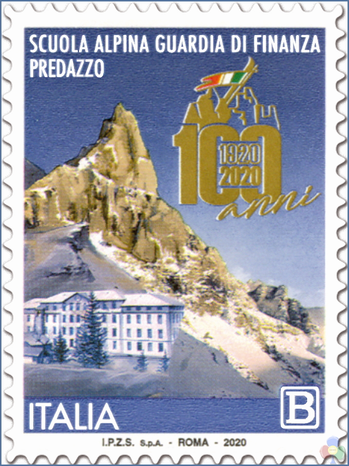 francobollo guardia di finanza predazzo Emissione francobollo Scuola Alpina della Guardia di Finanza di Predazzo