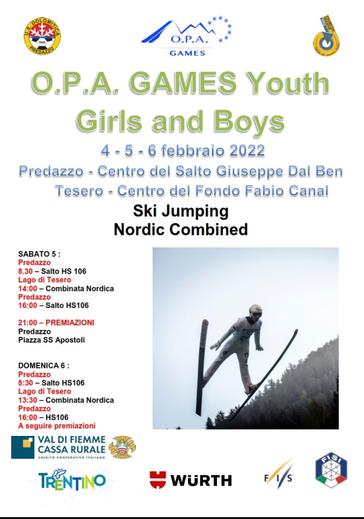 salto dolomitica 2022 718x1024 Predazzo ospita per la seconda volta gli “O.P.A. Games” di salto e combinata nordica